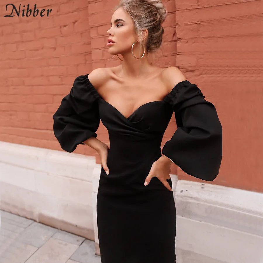 Beberino V Neck Off Shoulder Bodycon Dress: Sexy Elegant Clubwear Mujer2022