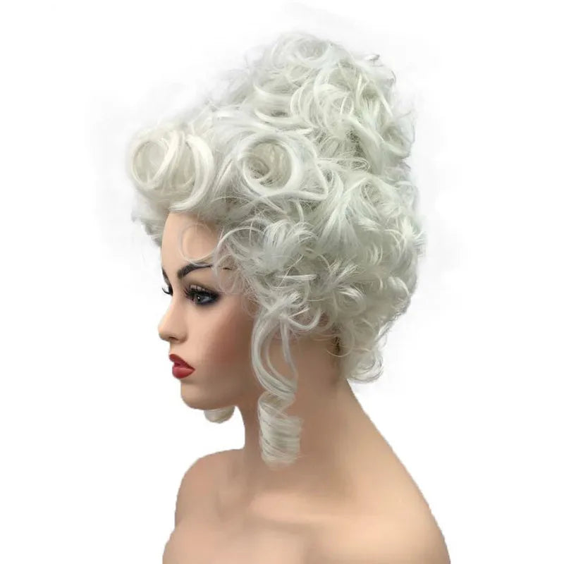 Beberino Princess Court Curly Wig Set with Track and Cap