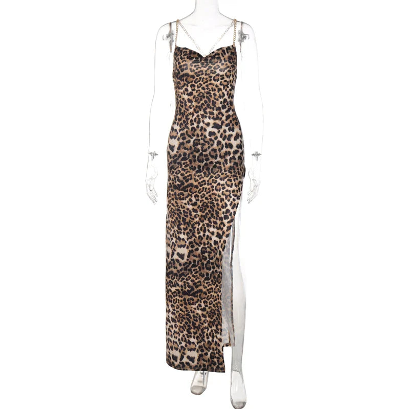 Beberino Leopard Print Bodycon Sleeveless Dress - Summer 2022 Collection