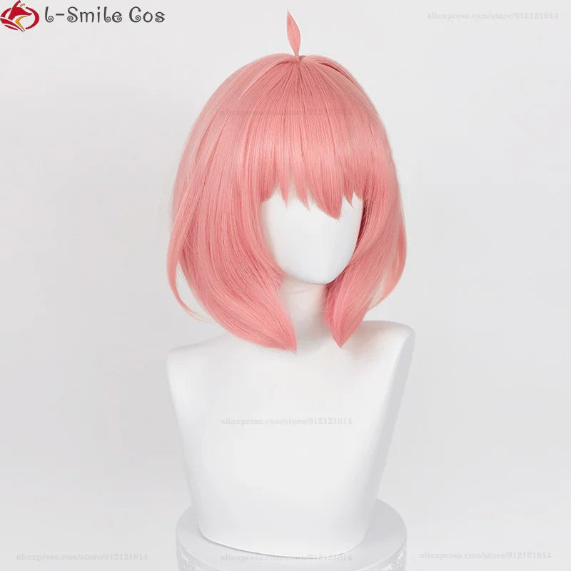 Anya Forger Short Pink Cosplay Wig by Beberino - Heat Resistant Synthetic Cute Woman Wig