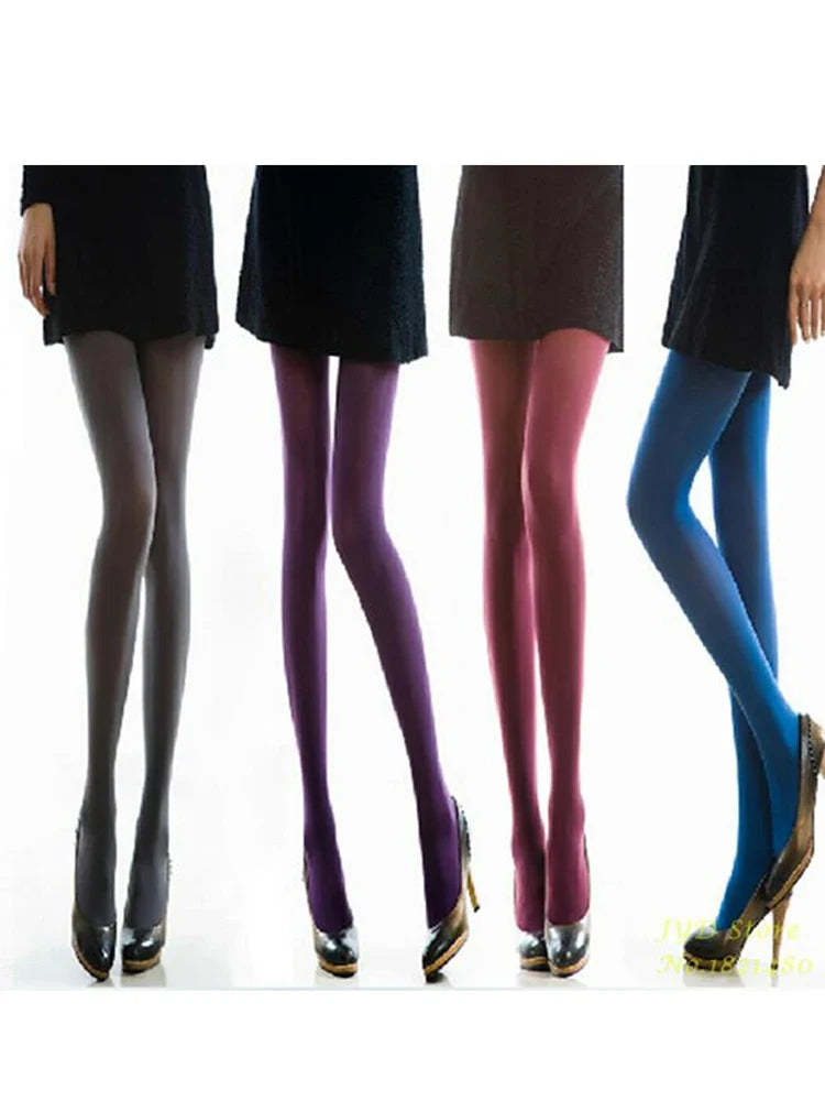 Beberino 120D Sexy Candy Color Pantyhose Multicolour Black Tight Warm Women's Hosiery