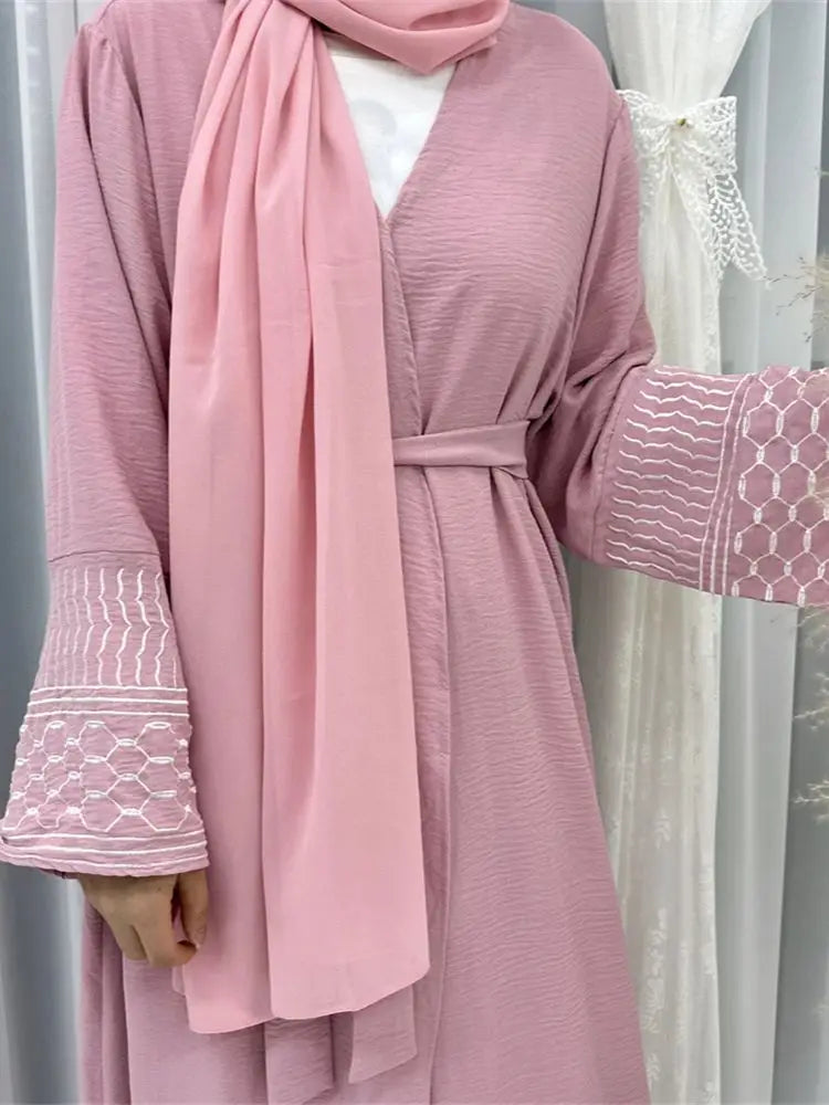Beberino Ramadan Eid Embroidered Abaya Kimono for Women
