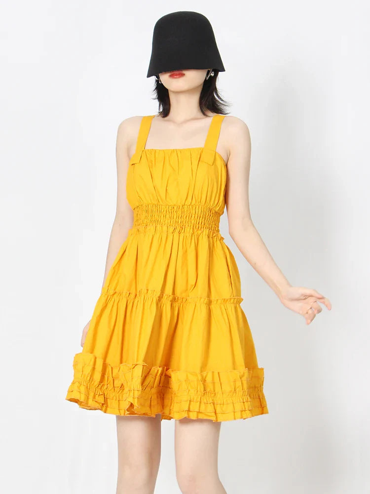 Beberino Square Neck Sleeveless Mini Dress Summer 2022