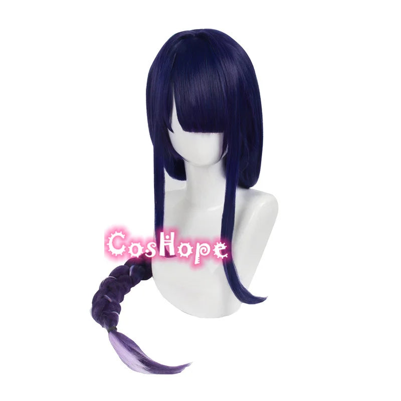 Beberino 110cm Blue Purple Wig Cosplay Anime Heat Resistant Synthetic Wig