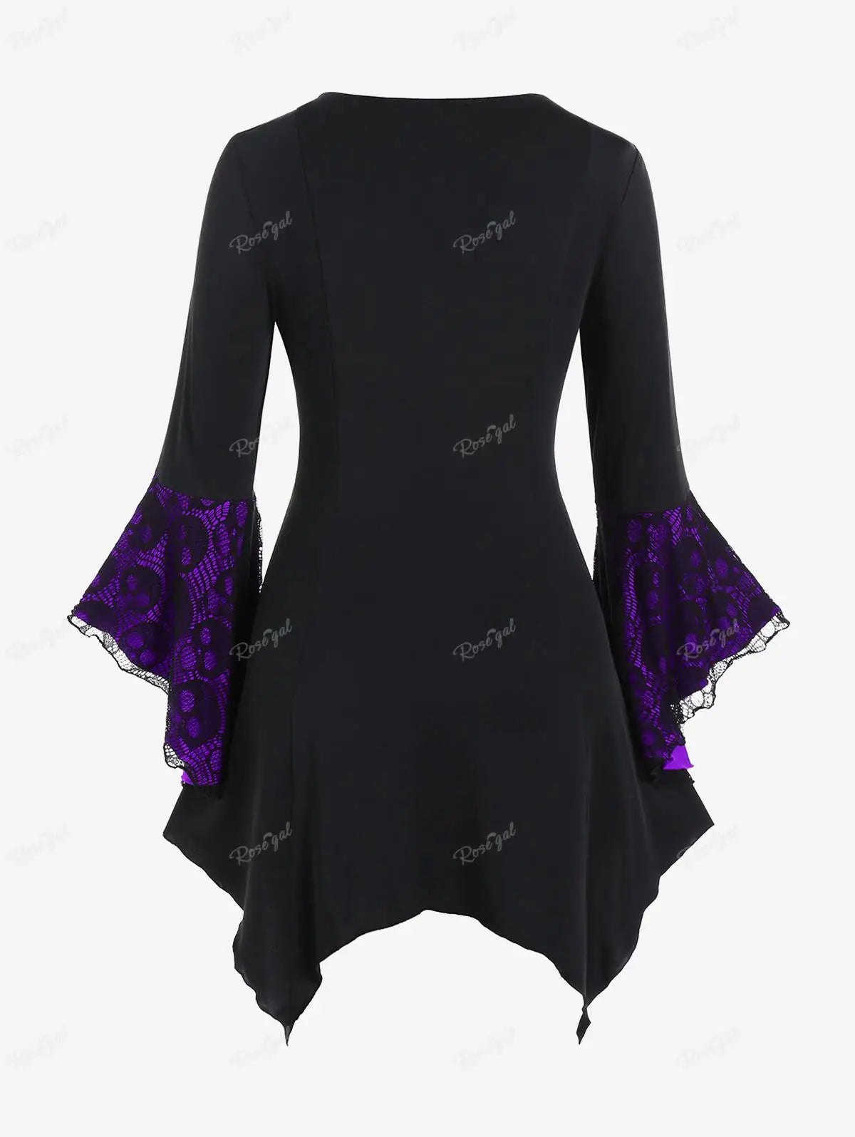 Beberino Gothic Sweetheart Neck Plus Size Tunic Top for Women