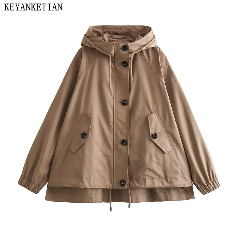 Beberino Winter Single Breasted Short Parka Jacket for Women