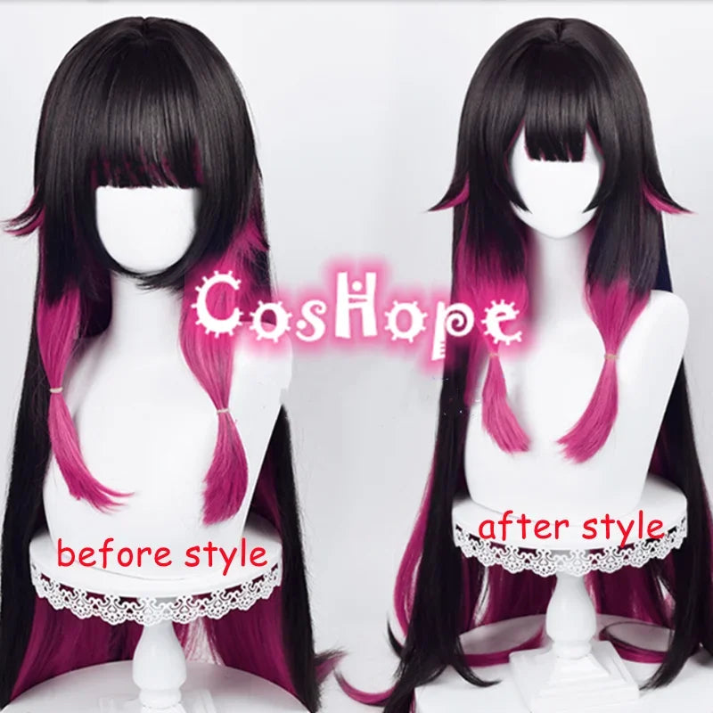 Beberino 105cm Long Straight Anime Cosplay Wig Heat Resistant Synthetic Women's Wig