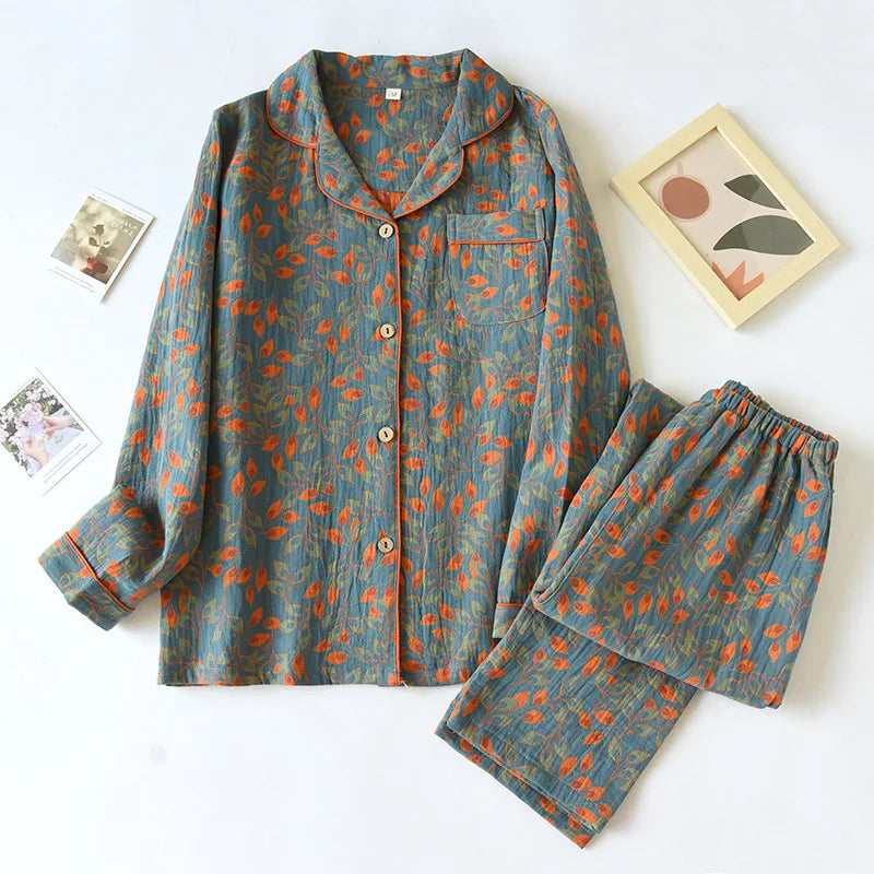 Beberino 100% Cotton Printed Pajama Set: Spring/Autumn Long Sleeve & Pants