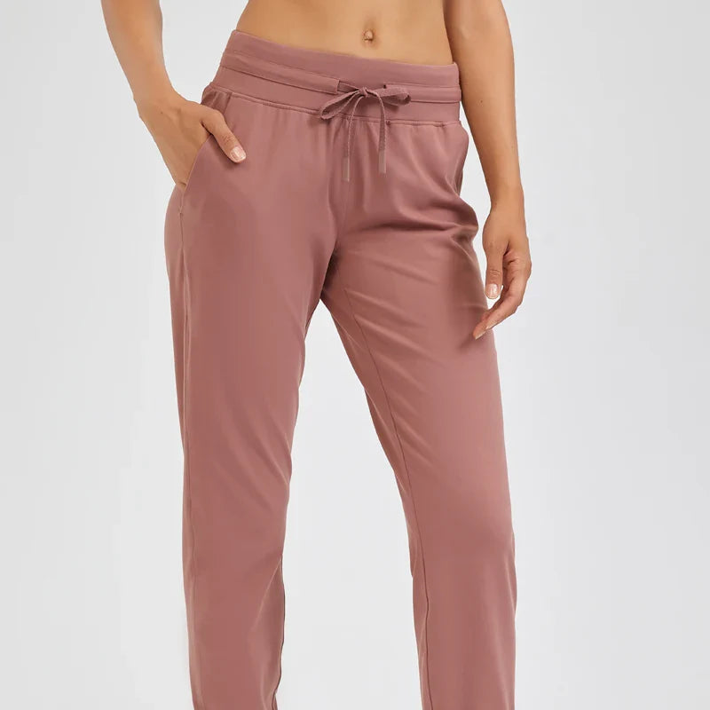 Beberino Tapered Joggers with Pocket and Drawstring for Women