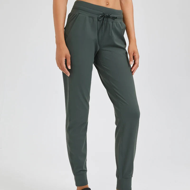 Beberino Tapered Joggers with Pocket and Drawstring for Women