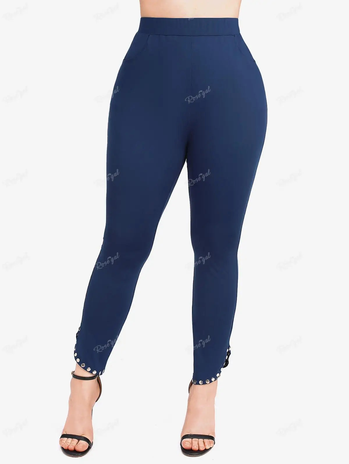 Beberino Plus Size High Waist Leggings with Pockets & Elastic Waist