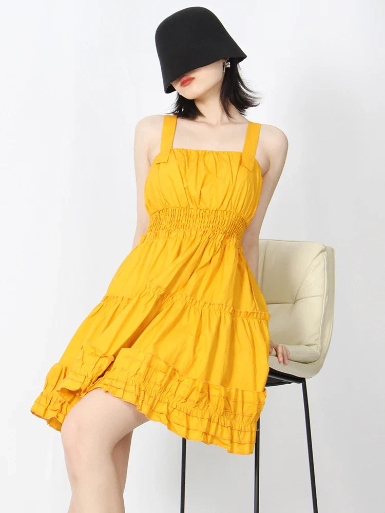 Beberino Square Neck Sleeveless Mini Dress Summer 2022