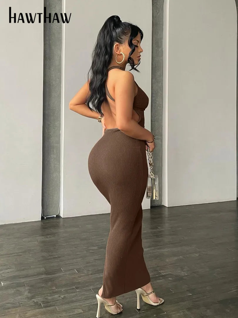 Beberino Sleeveless Bodycon Backless Pencil Dress - Summer 2022 Fashion