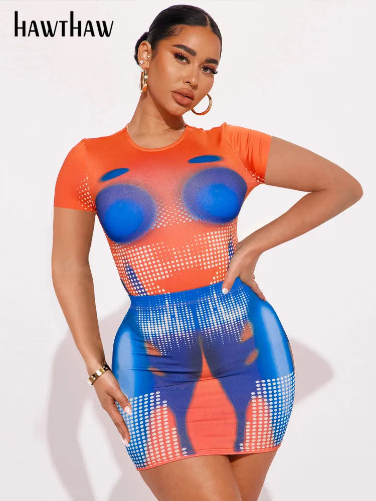 Beberino 2023 Summer Bodycon Two-Piece Set