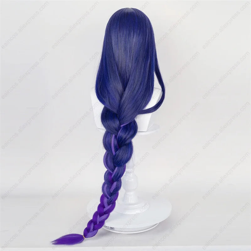 Beberino 100cm Blue Purple Braid Synthetic Cosplay Wig