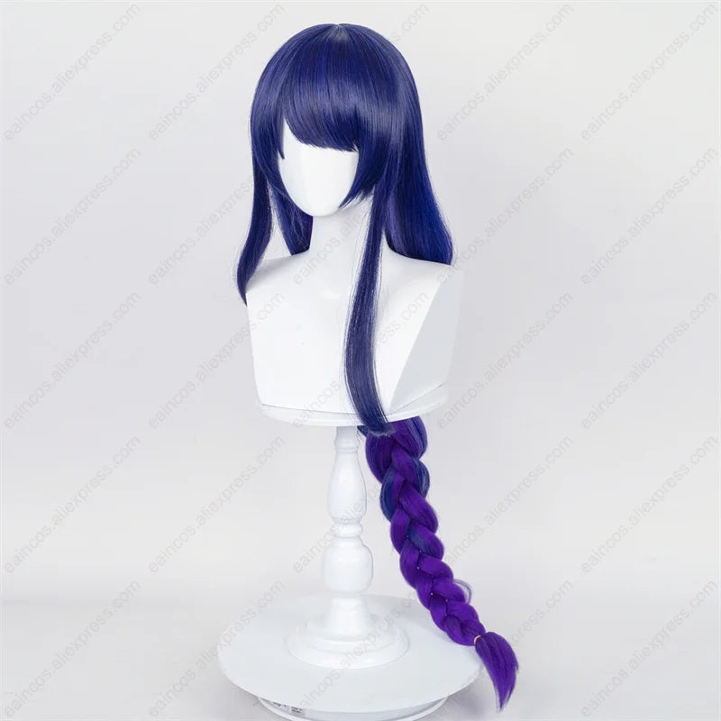 Beberino 100cm Blue Purple Braid Synthetic Cosplay Wig