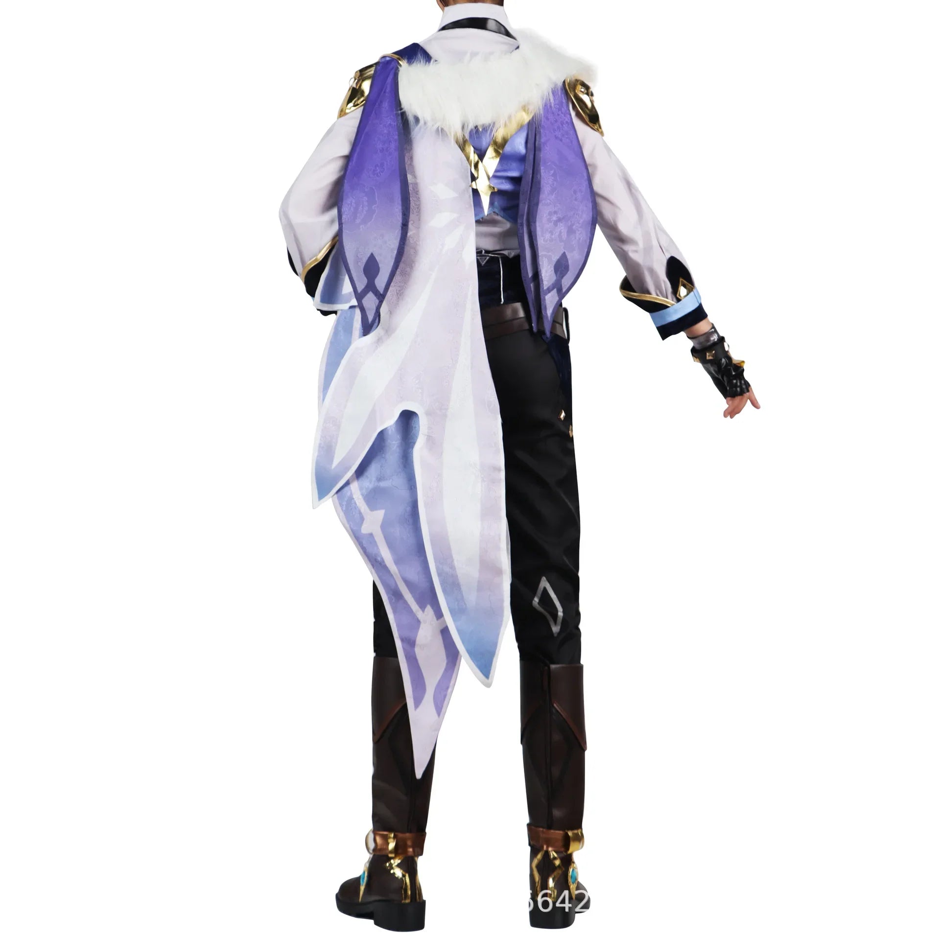 Beberino Kaeya Cosplay Costume Set with Wig, Uniform, and Boots