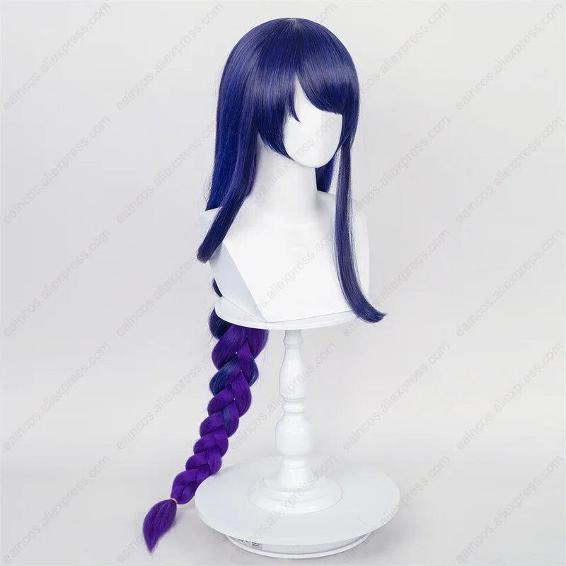 Beberino 100cm Blue Purple Braid Synthetic Cosplay Wig