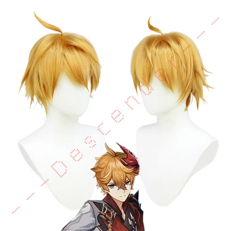 Beberino Tartaglia Cosplay Set with Wig | Genshin Impact Childe Costume