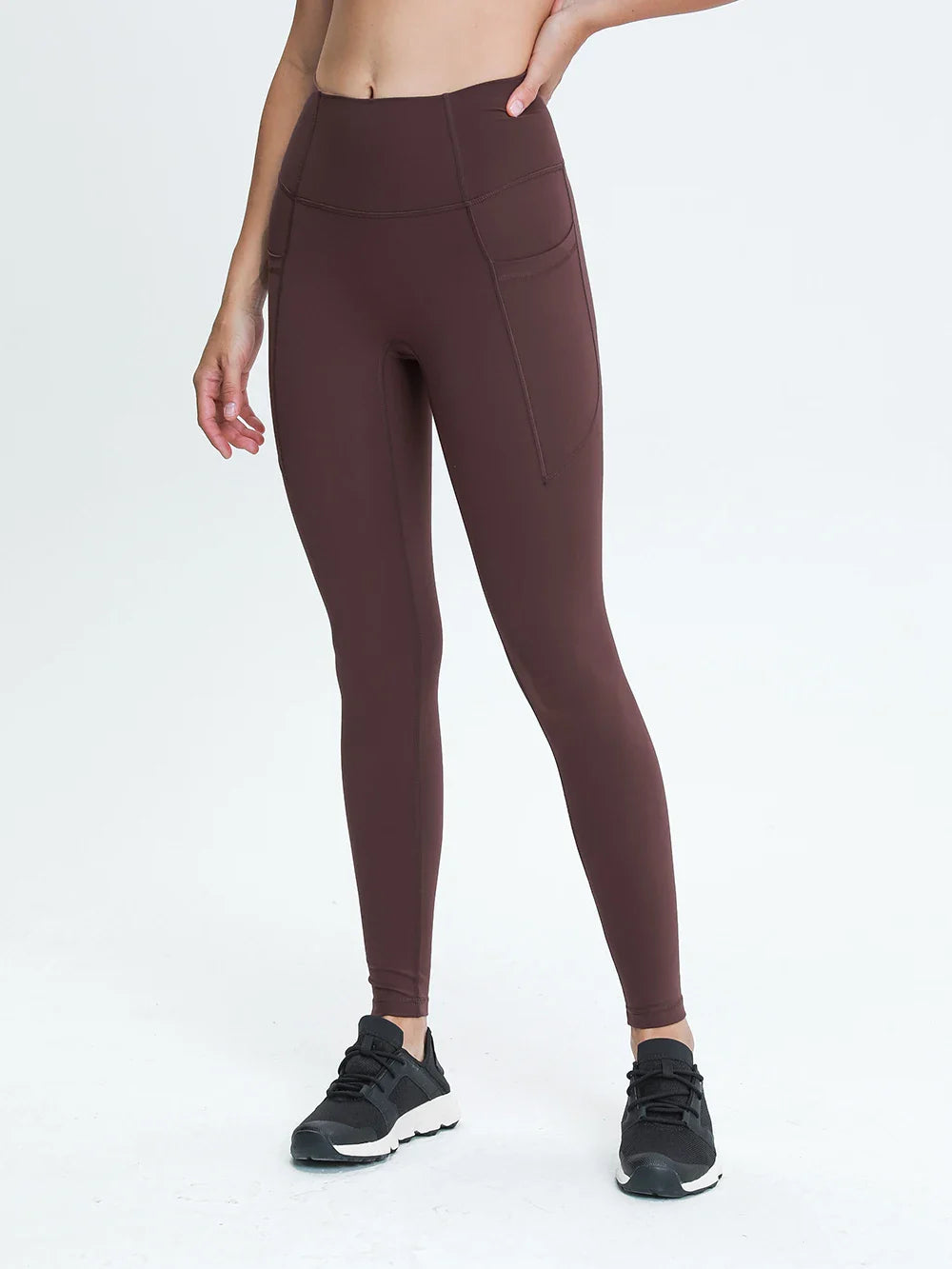 Beberino 28" High Waist Yoga Leggings with Pockets for Women