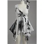 Beberino Tie Dyed Lace Up Tank Top - V Neck Summer Tunic vest