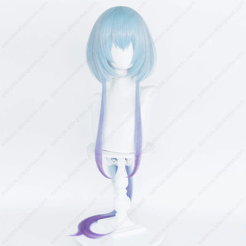 120cm Long Light Blue Purple Gradient Mizuki Cosplay Wig by Beberino