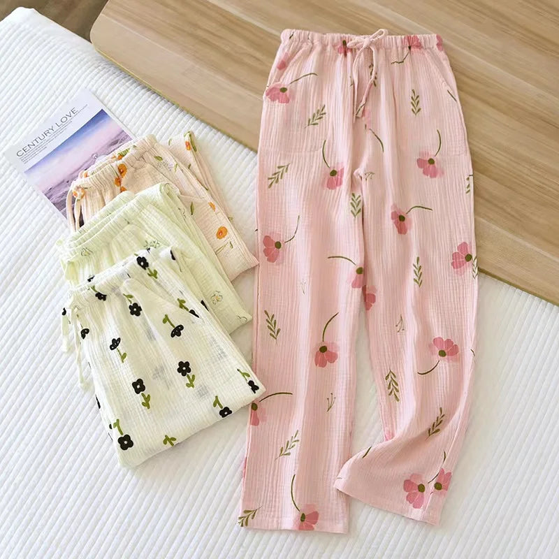 Beberino Floral Print Cotton Pajama Pants for Women