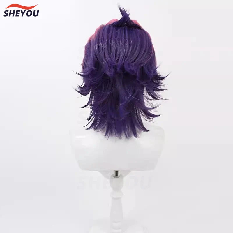 Beberino Heartsteel Kayn Cosplay Wig | Short Synthetic Hair Party Wigs for Game Fans