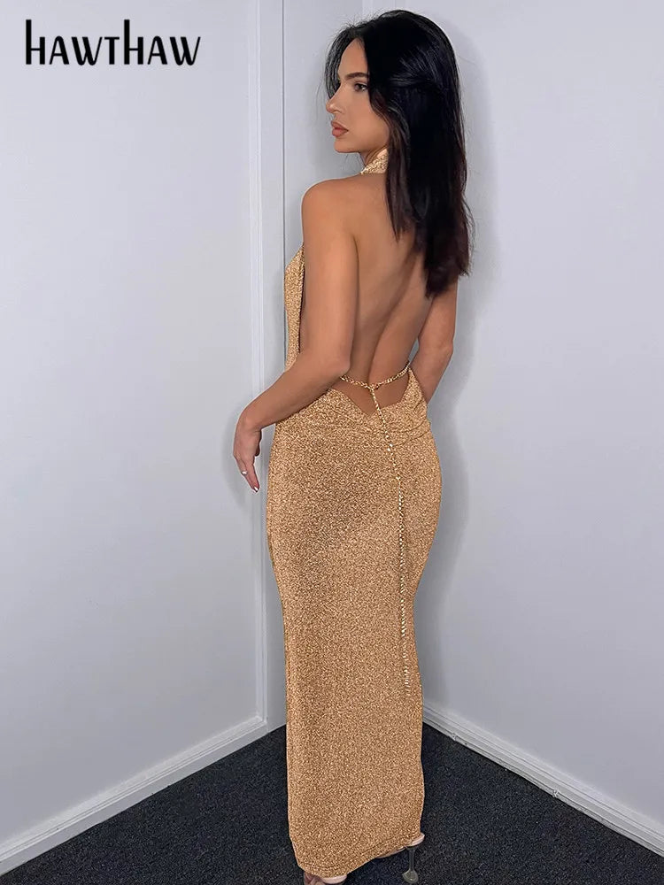 Beberino V-Neck Bodycon Long Dress: Sexy Club Evening Fashion 2022