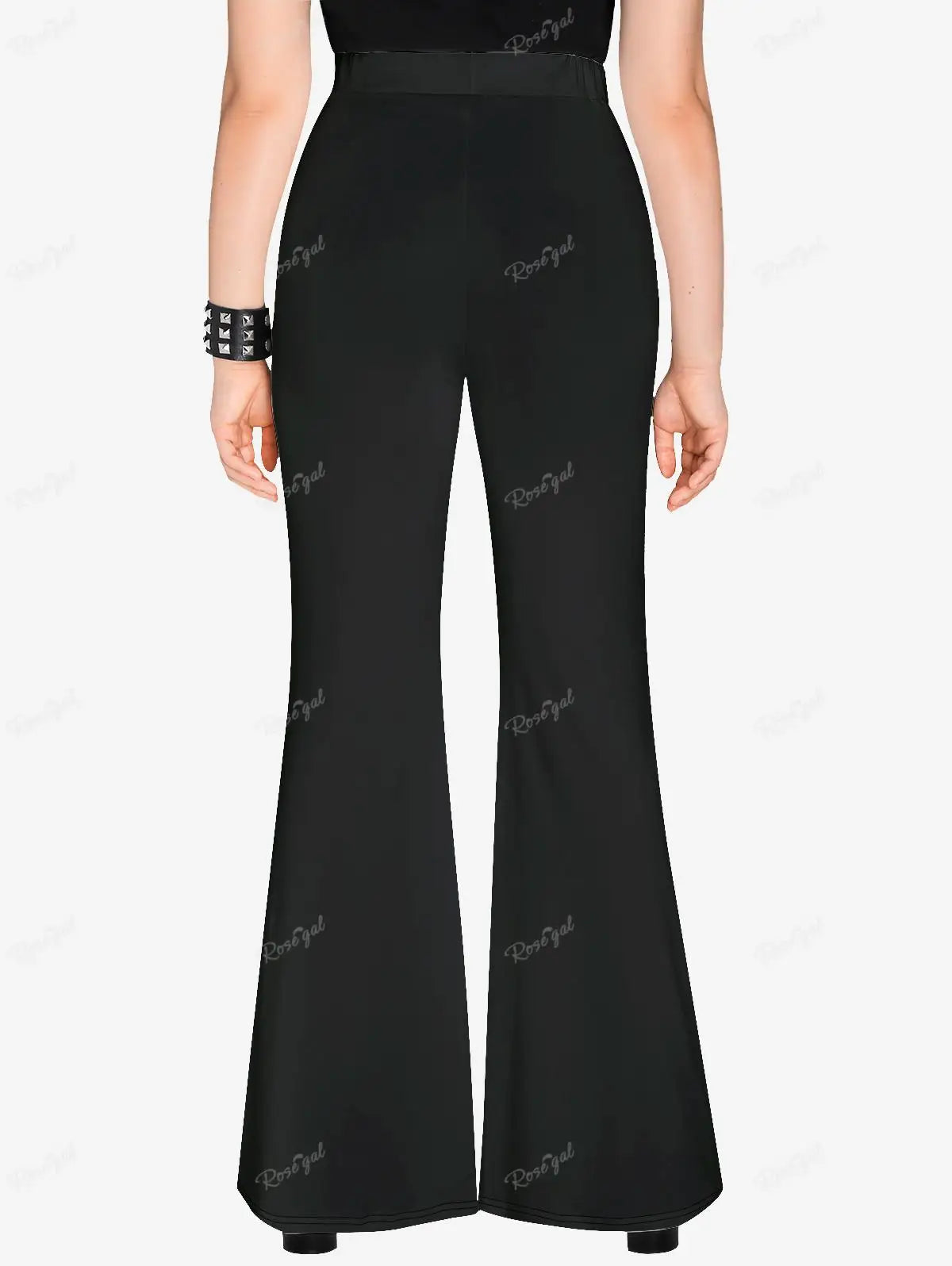 Beberino Gothic Flare Pants: Plus Size 3D Graphic Leggings for Women