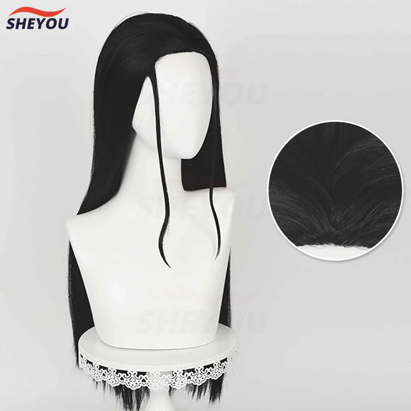 Beberino Miss Allsunday Long Straight Black Cosplay Wig + Wig Cap