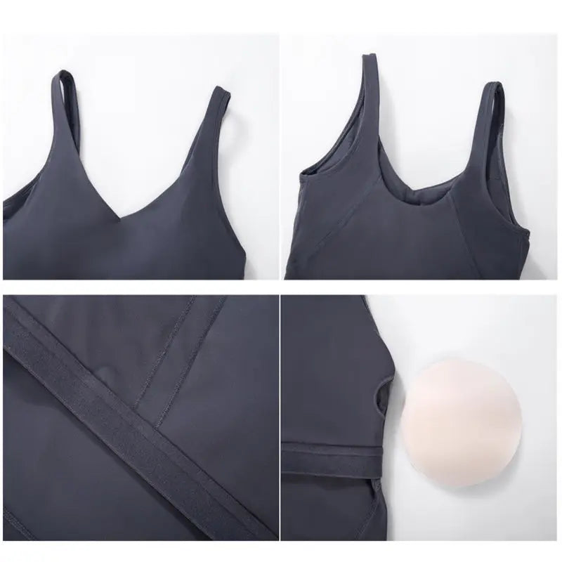 Beberino PASSION Longline Sports Bra Crop Top with Removable Padding