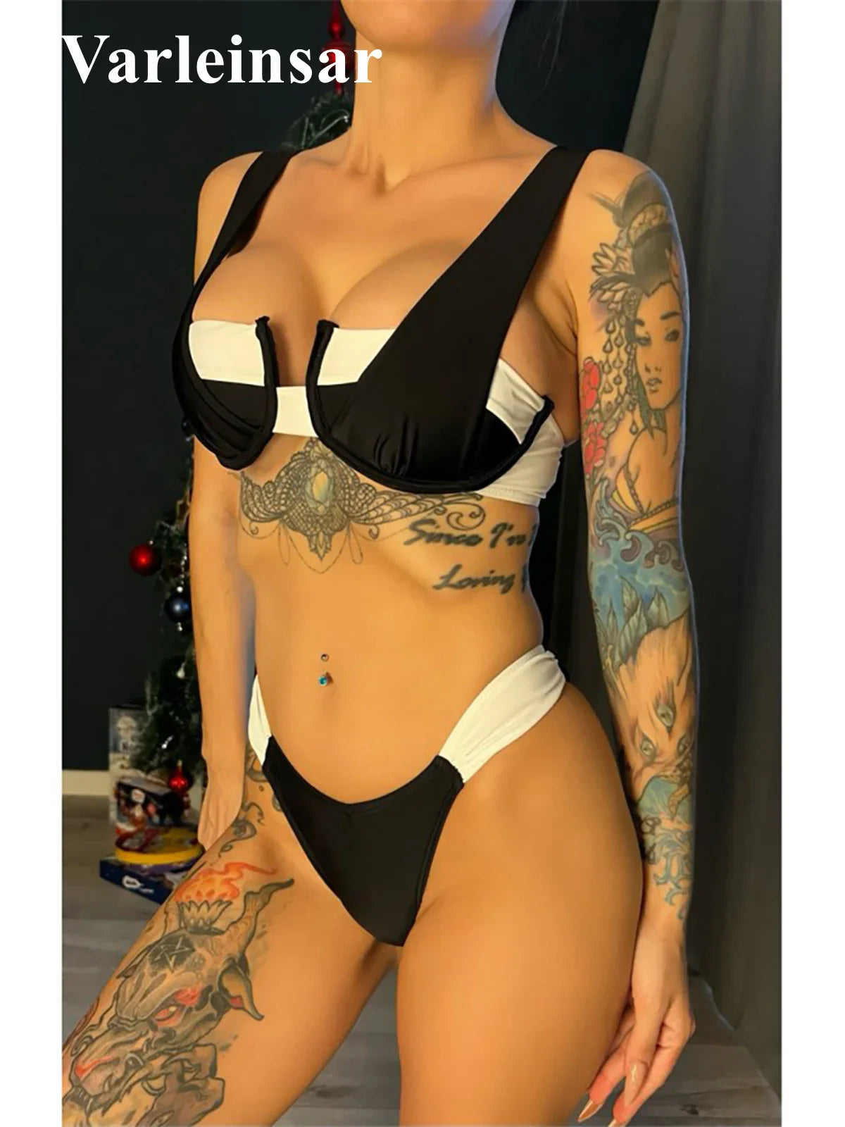 Beberino Sexy High Leg Bikini Set - V5159