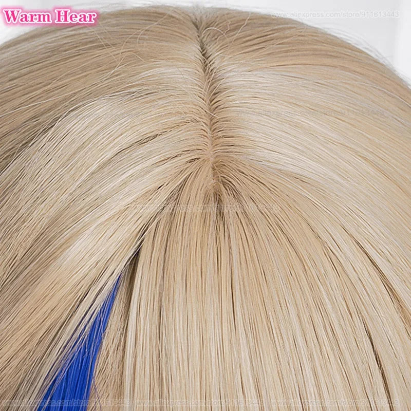 Beberino 100cm Long Blue Gradient Cosplay Wig Heat Resistant Synthetic Party Wigs