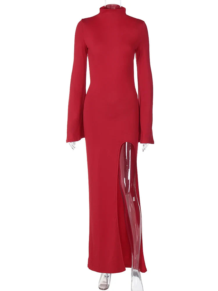 Beberino Red Long Sleeve Bodycon Dress - Spring/Autumn 2024 Collection