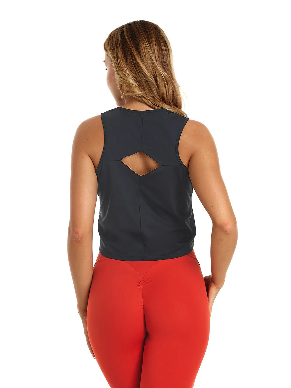 Beberino Freedom Sleeveless Crop Tank: Soft Longline Fitness Yoga Top