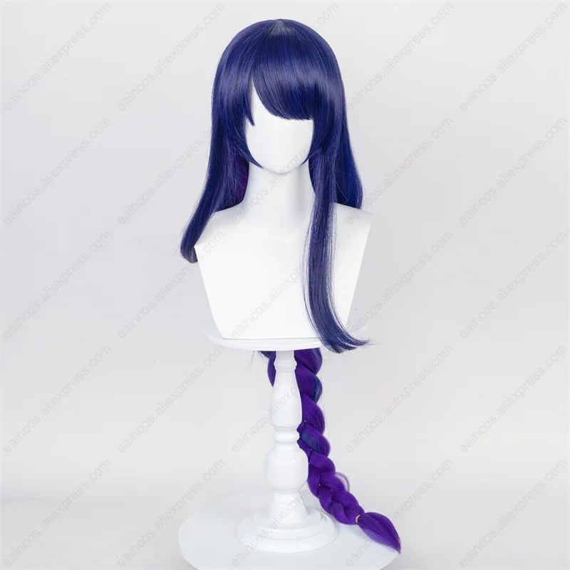 Beberino 100cm Blue Purple Braid Synthetic Cosplay Wig