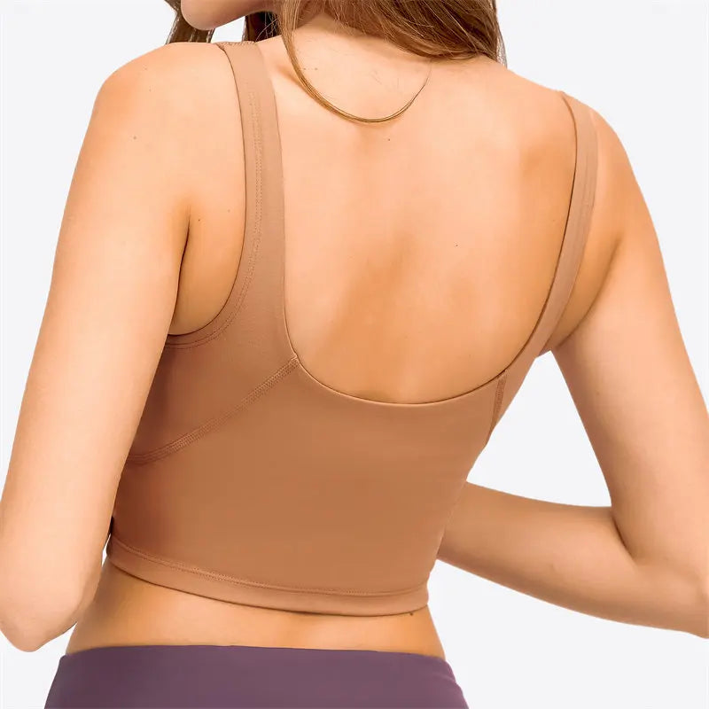 Beberino PASSION Longline Sports Bra Crop Top with Removable Padding