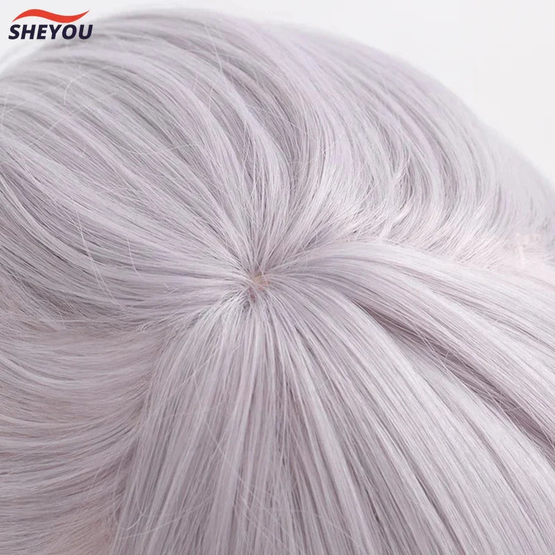 Beberino Silver Wolf Anime Cosplay Wig + Wig Cap