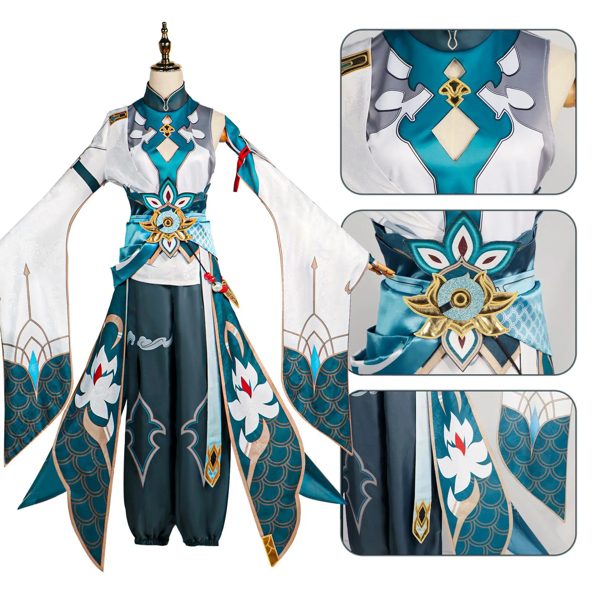 Beberino Imbibitor Lunae Cosplay Costume with Dragon Horn - Game Uniform